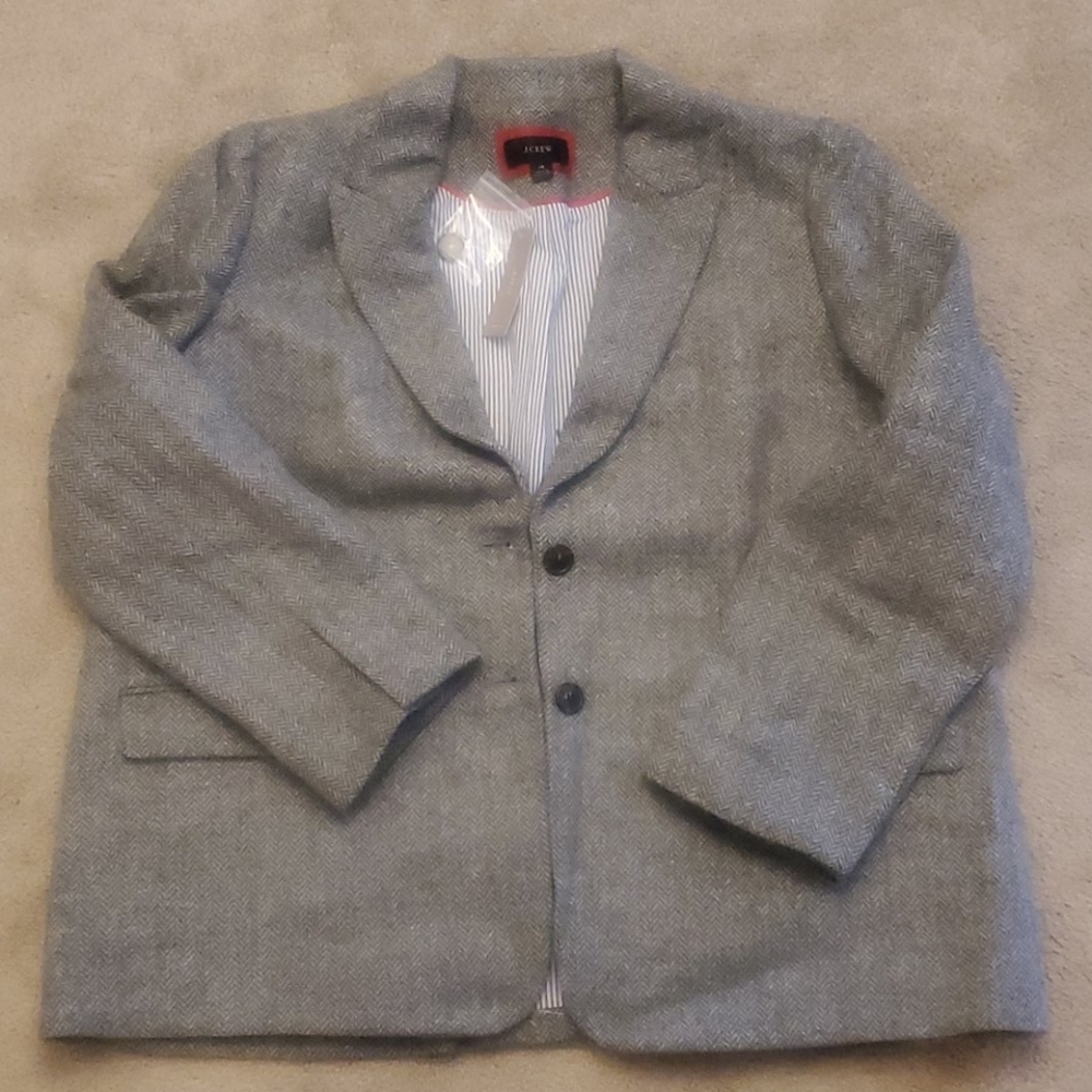 J.Crew Boyfriend Blazer Herringbone